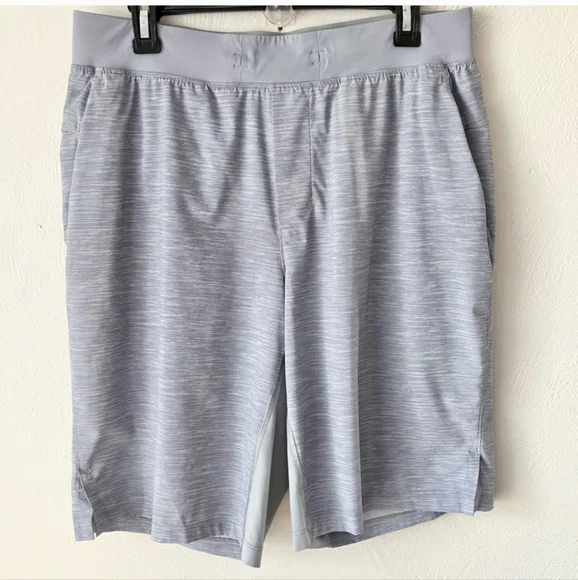Lululemom Mens Gray Athletic Shorts, Sz Large - Picture 2 of 9